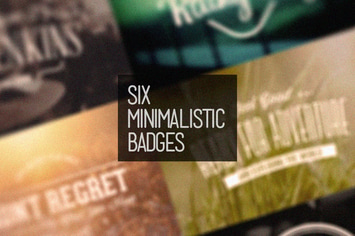 Six Minimalistic Badges