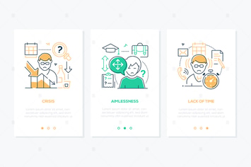 Human Psychological Problems - line web banners