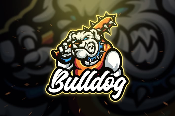 Bulldog Sport and Esport Logo Template