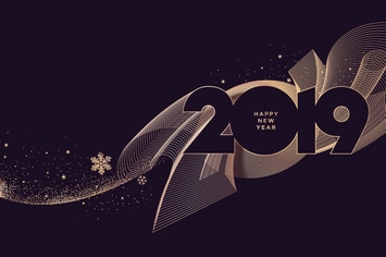 Business New Year Greeting Card