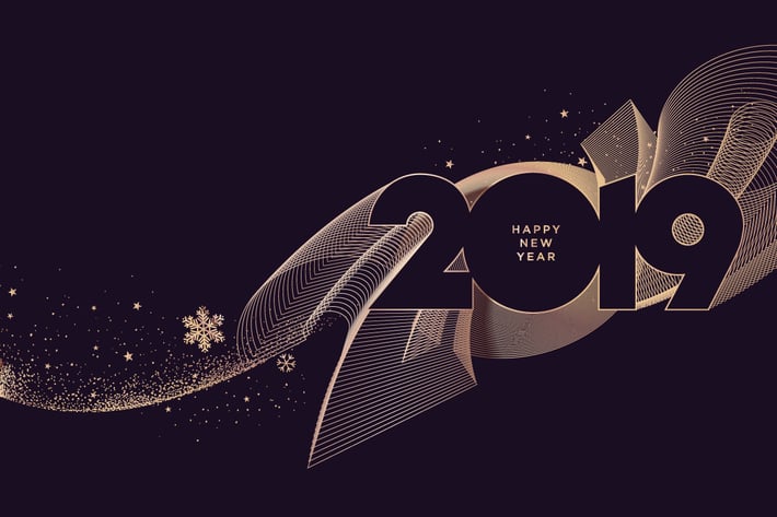 Business New Year Greeting Card