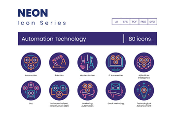 80 Automation Technology Icons