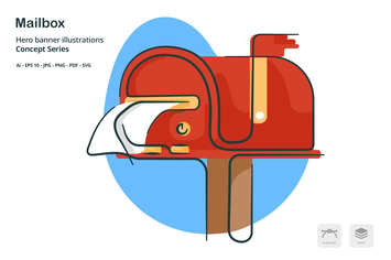 Mailbox Inbox Vector Illustration