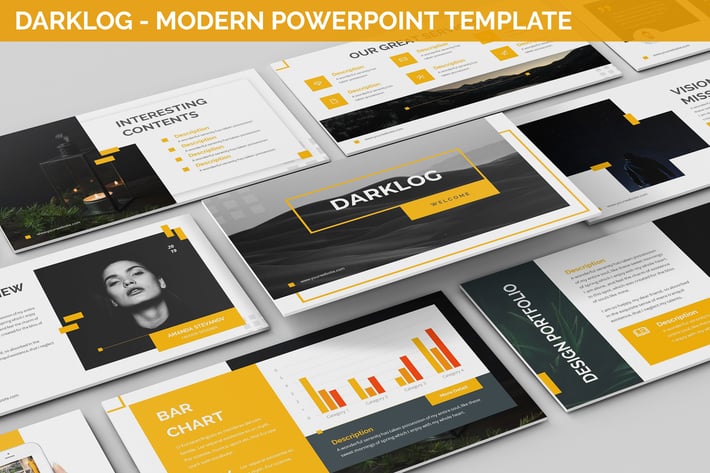 Darklog - Modern Powerpoint Template