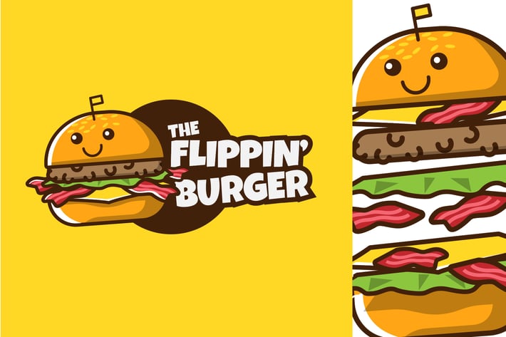 FLIPPIN BURGER - Mascot & Esport Logo