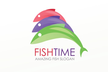 FishTime Logo Template
