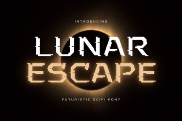 Lunar Escape - Scifi Font