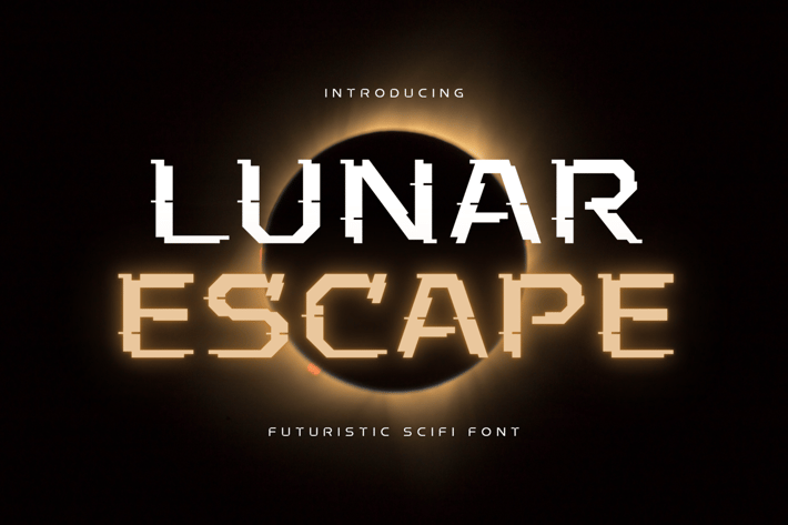 Lunar Escape - Scifi Font