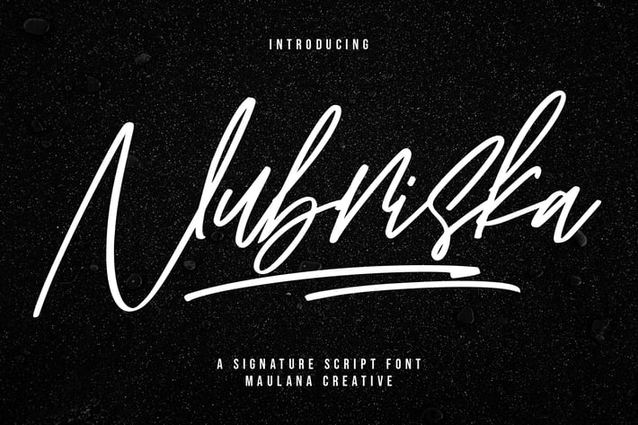Nubriska Signature Script Font