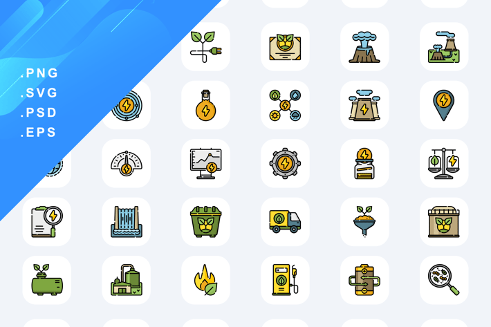 Renewable Energy Icons