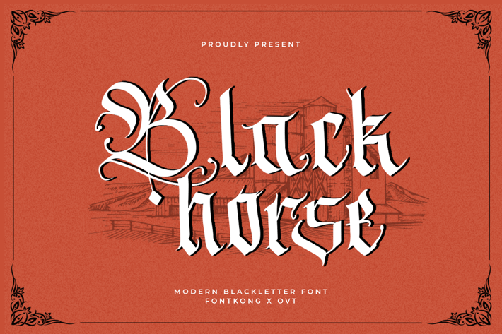Blackhorse - Modern Blackletter Font