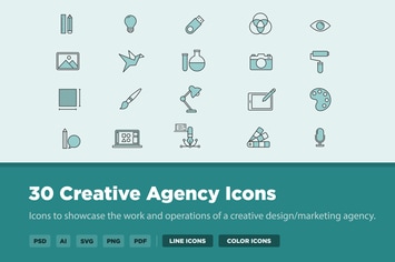 30 Creative Agency Icons