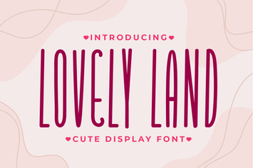 Lovely Land - Handwritten Display Font