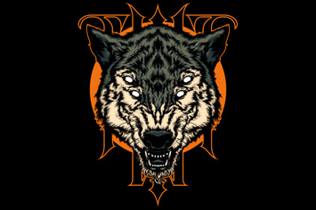 wolf head illustration