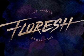 Floresh Typeface - Brush Font