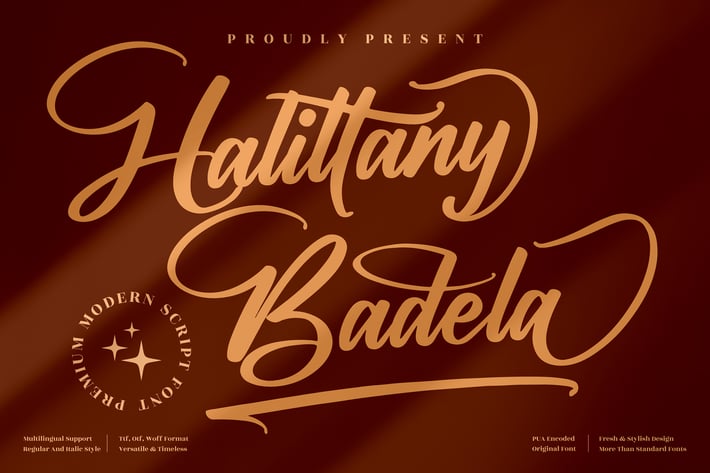 Halittany Badela Signature Font