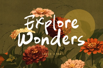 Explore Wonders - Bold Handwritten Font