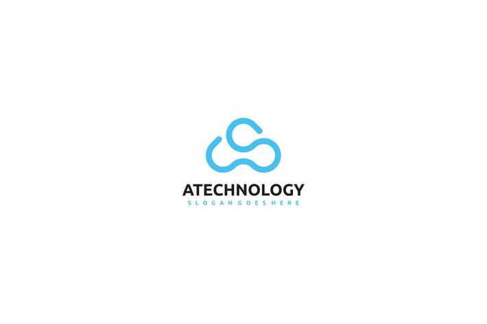 A Letter- Technology Logo