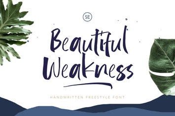 Beautiful Weakness - Handwritten Font