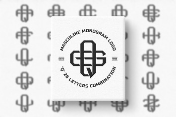Q (A-Z) Monogram Logo Creator Pack Vol.4
