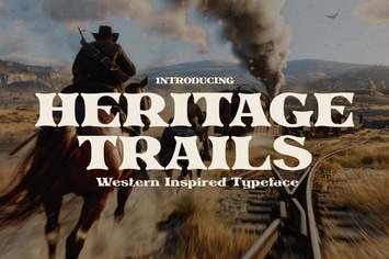 Heritage Trails - Western Typeface