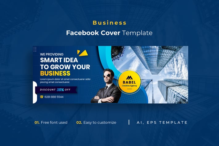 Business r8 Facebook Cover Template