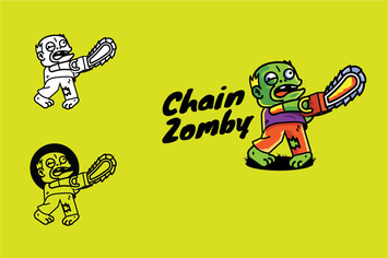 Chainsaw Zombie - Mascot & Esport Logo