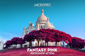 MicroPro Fantasy Pink Photoshop Action