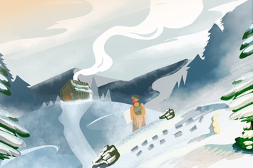 Snow Journey - Ilustration Background