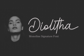 Diolitha - Monoline Signature Font