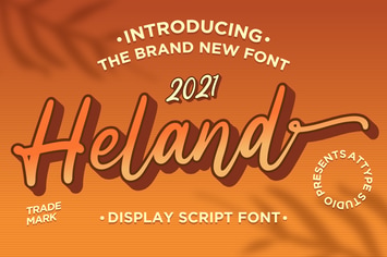 Heland - Display Script Font