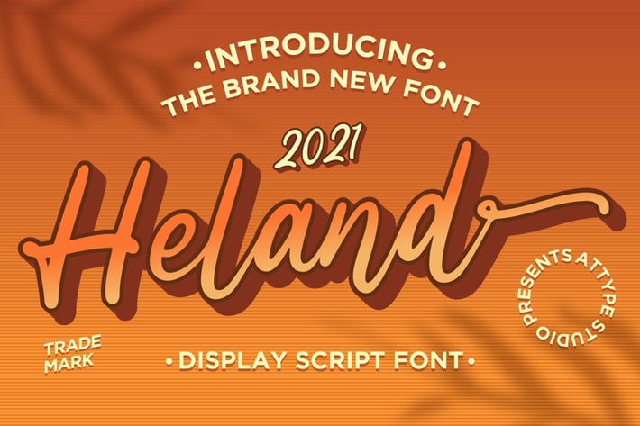 Heland - Display Script Font