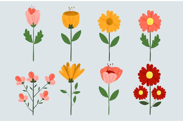 Spring Flowers Illustration (2)