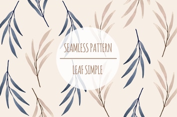 Leaf Simple – Seamless Pattern