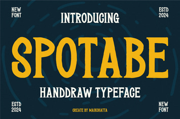 Spotabe - Handdraw Typeface