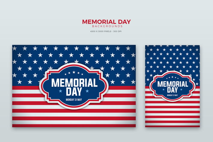 Memorial Day Card / Background