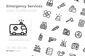 Emergency Service Outline Icon
