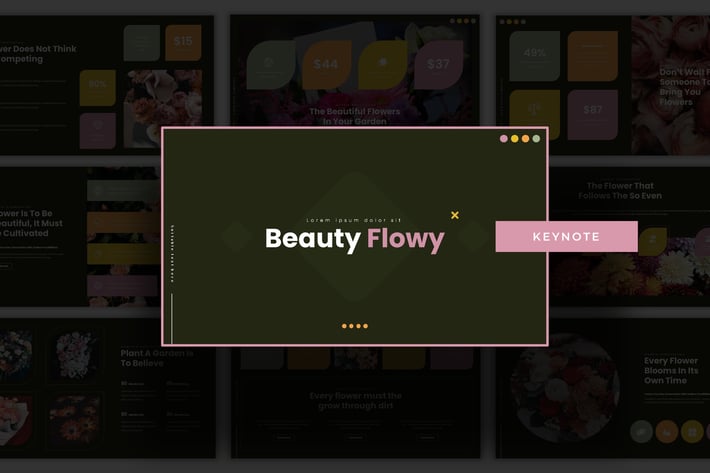 Beauty Flowy - Keynote Template