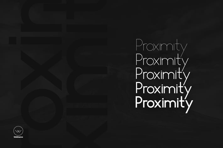 Proximity Sans - Unique Typeface + Webfonts