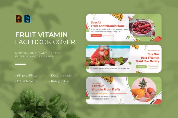 Fruit And Vitamin | Facebook Cover