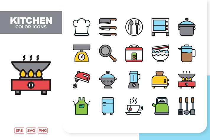 Kitchen Color Icons
