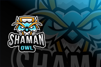 Shaman Owl Esport Logo Template