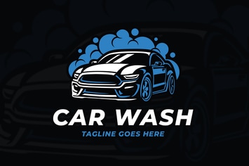 Car Wash Elegant Logo Template