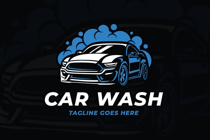 Car Wash Elegant Logo Template