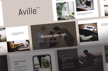 AVILLE -  Minimal Powerpoint Template