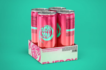 Energy Drink Soda Can Mockup