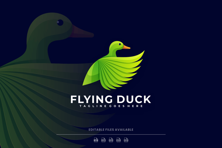 Duck Gradient Logo