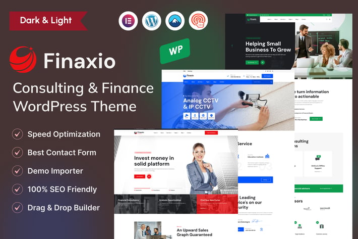 Elementor - Consulting & Finance WordPress Theme 
