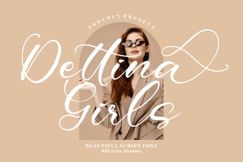 Dettina Girls Script Font