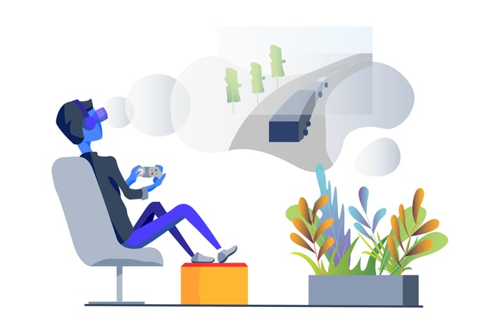 VR Game Illustration
